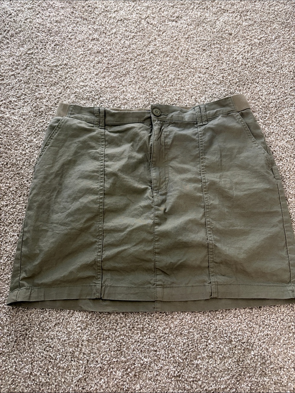 Lee Olive Green Mini Skirt